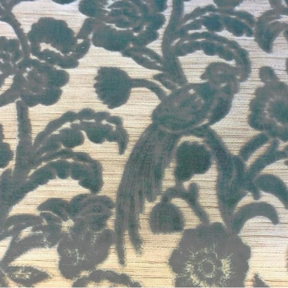 After the Storm Delft Luxury Cut Velvet Fabric